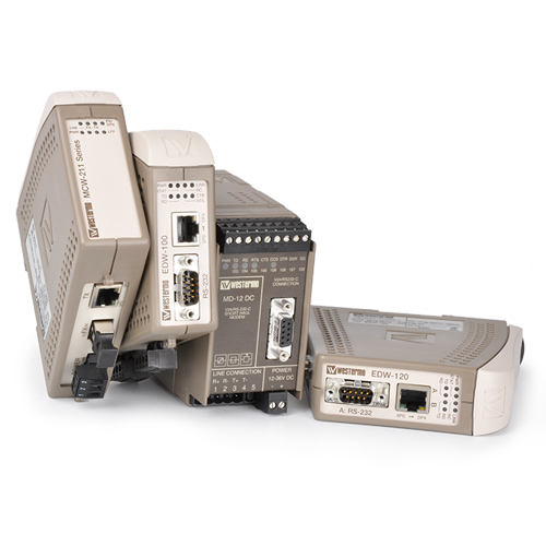 Westermo Industrial serial converters and repeaters.